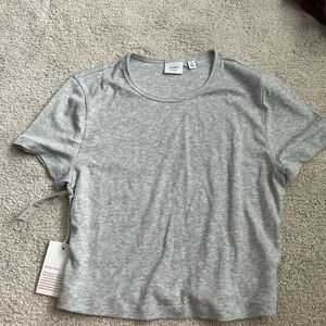Grey aritzia baby tee
